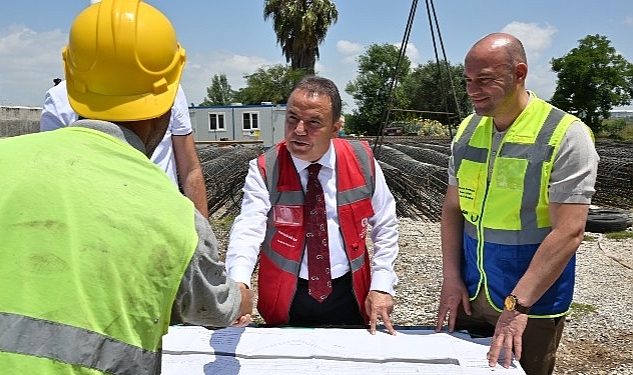 Başkan Muhittin Böcek Cırnık Köprüsü'nde çalışmaları inceledi