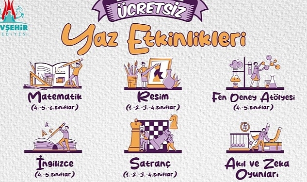 Nevşehir Belediyesi Gönüllü Eğitim Merkezi Yaz Etkinlikleri Başlıyor