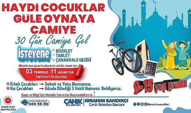 Canik'te Camiye Giden Çocuklar Birbirinden Güzel Hediyelerin Sahibi Olacak