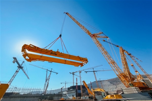 Akkuyu NGS’nin 1’inci güç ünitesine ait kutup vincinin montajı tamamlandı