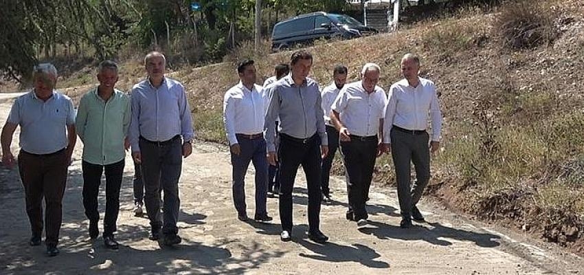 İnegöl Fındıklı Mahallesinde Yollar Parke Taşıyla Kaplanıyor