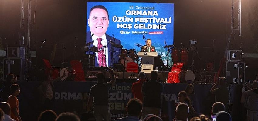 Başkan Böcek 55. Ormana Üzüm Festivali