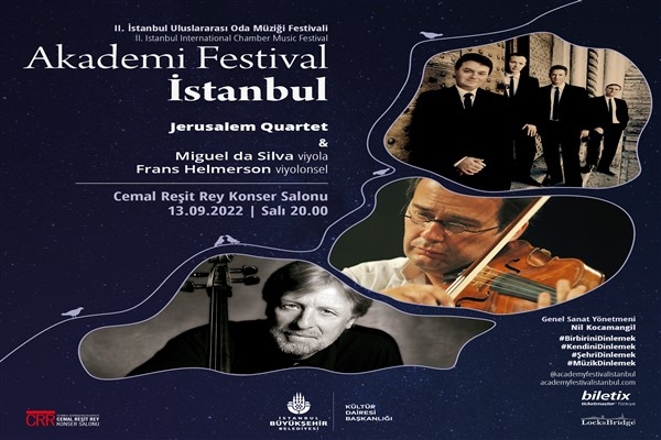 II. İstanbul Uluslararası Oda Müziği Festivali Jerusalem Quartet’i ağırlıyor