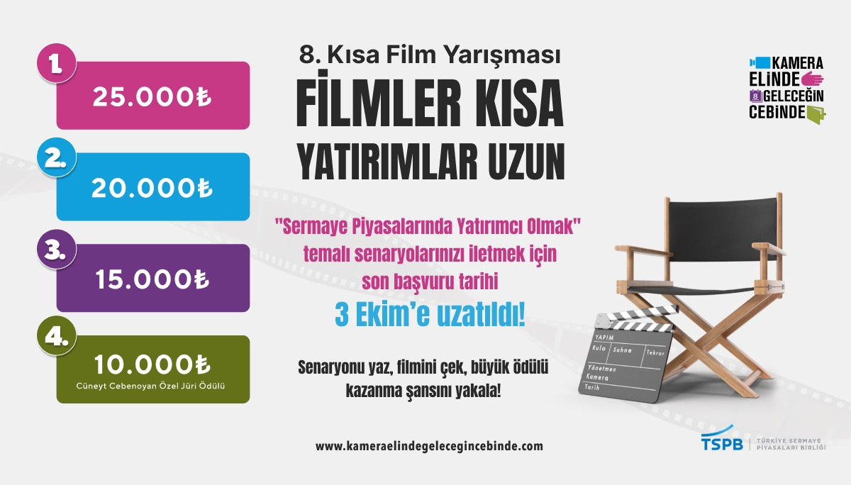 TSPB’nin ″Kısa Film Yarışması″ başvuru tarihi uzatıldı