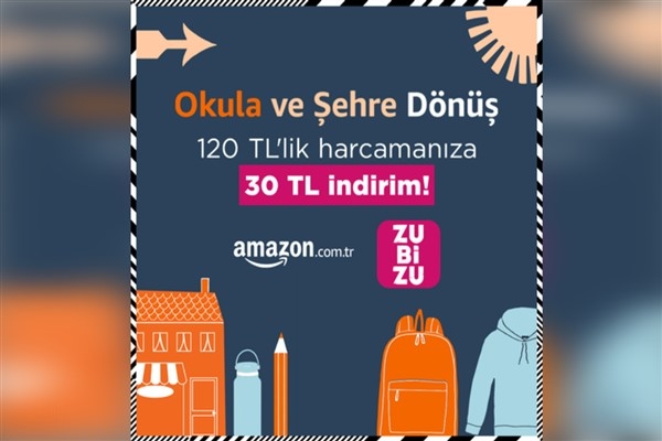 Okula dönüş heyecanı, Amazon fırsatlarıyla ZUBİZU’da