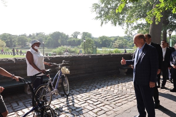 Cumhurbaşkanı Erdoğan, Central Park’ta yürüyüş yaptı