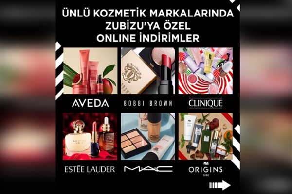 ZUBİZU üyelerine özel ünlü kozmetik markalarında %25’e varan indirim fırsatı