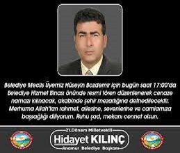 Belediye MHP’li Meclis Üyesi Bozdemir Yaşamını Yitirdi.