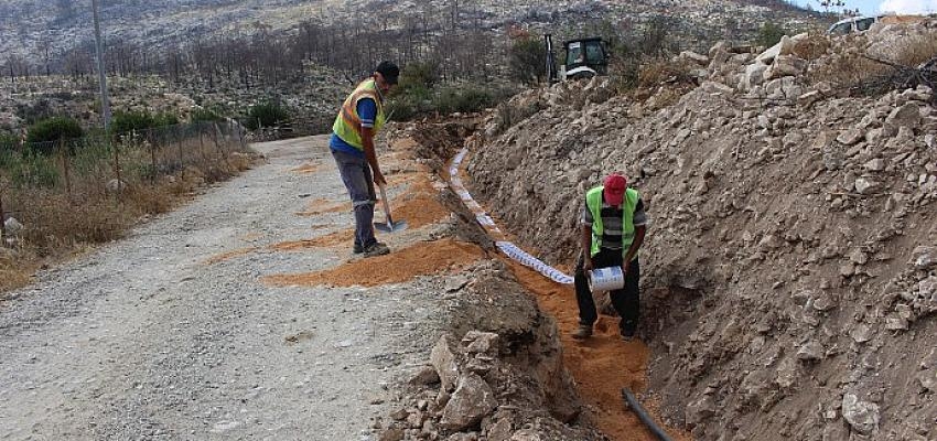 Manavgat Sırtköy’de 50 yıllık hat yenileniyor