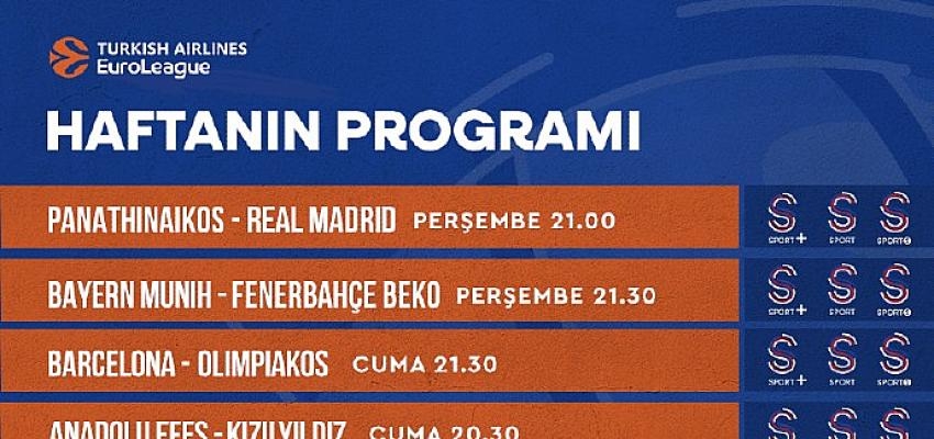 Turkish Airlines Euroleague’de Yeni Sezonun Tüm Maçları Sadece S Sport Plus’ta