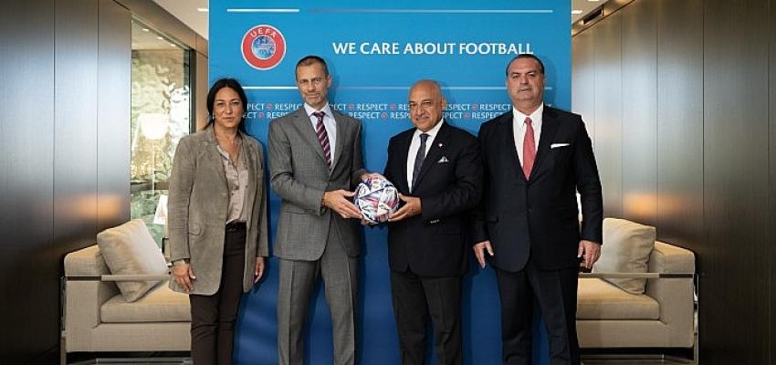 TFF Başkanı Mehmet Büyükekşi’den Aleksander Ceferin’e ziyaret