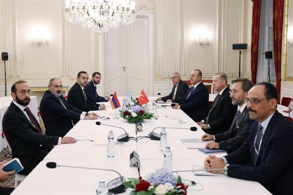 Cumhurbaşkanı Erdoğan, Ermenistan Başbakanı Paşinyan’ı kabul etti