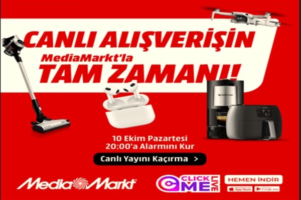 MediaMarkt ile ClickMeLive’da alışverişin tam zamanı