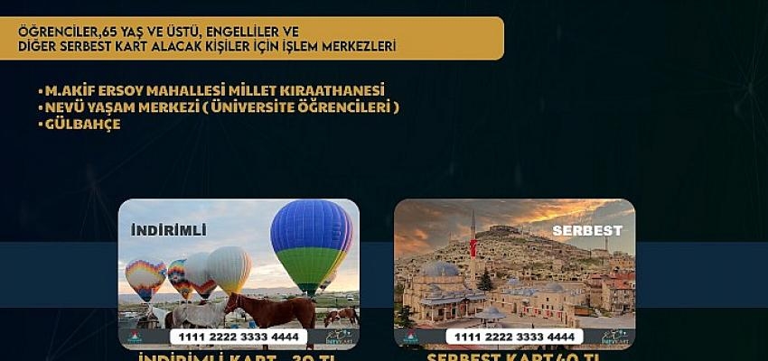 Nevşehir’de Şehir İçi Ulaşımda Nevkart Dönemi Başlıyor