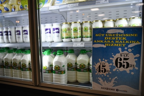 Başkent marketlerde uygun fiyata pastörize süt satışları başladı