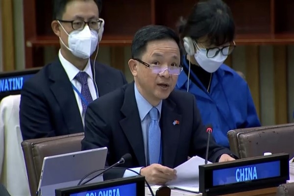 Çin temsilcisi bazı ülkelerin Çin’deki insan hakları durumunu kışkırtmasına karşı çıktı