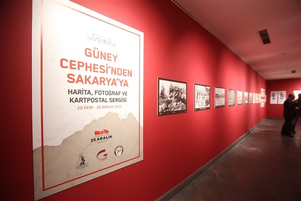 Gaziantep, ″Güney Cephesi’nden Sakarya’ya Harita, Fotoğraf ve Kartpostal″ sergisi açıldı