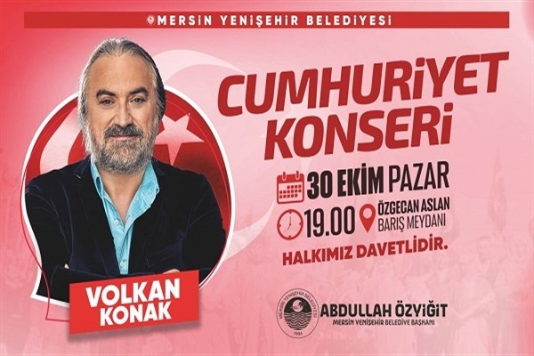 Cumhuriyet’in 99’uncu yılında Volkan Konak konseri