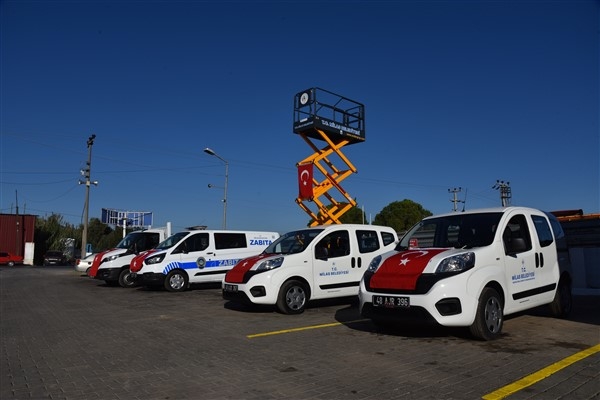 Milas Belediyesi, araç filosuna 4 yeni araç ekledi