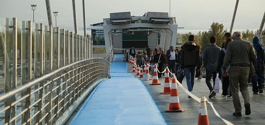 Mimar Sinan üstgeçidinde bisiklet yolu yapıldı