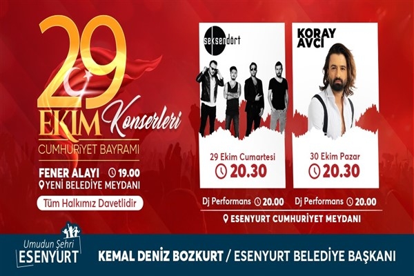 Esenyurt’ta 99. yıl kutlamaları 2 gün boyunca sürecek