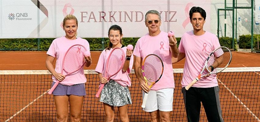 QNB Finansbank’tan meme kanseri farkındalığı tenis turnuvası
