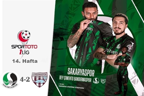 Sakaryaspor, Bey Çimento Bandırmaspor karşında galip geldi