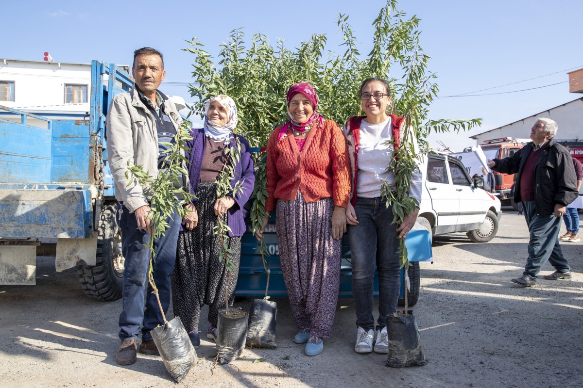 600 Dekar Alanı Badem Fidanlarıyla Buluşturuyoruz