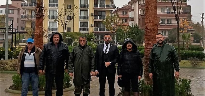 Eğitim Şehitleri Parkı’ndaki palmiyeler için örnek duyarlılık