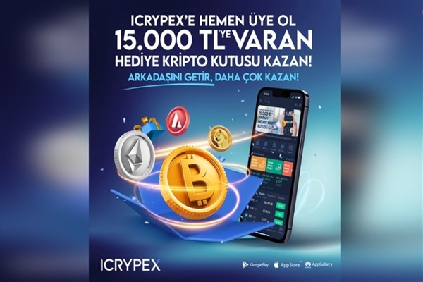 ICRYPEX’ten kullanıcılarına 15 bin TL değerinde hediye kutusu fırsatı