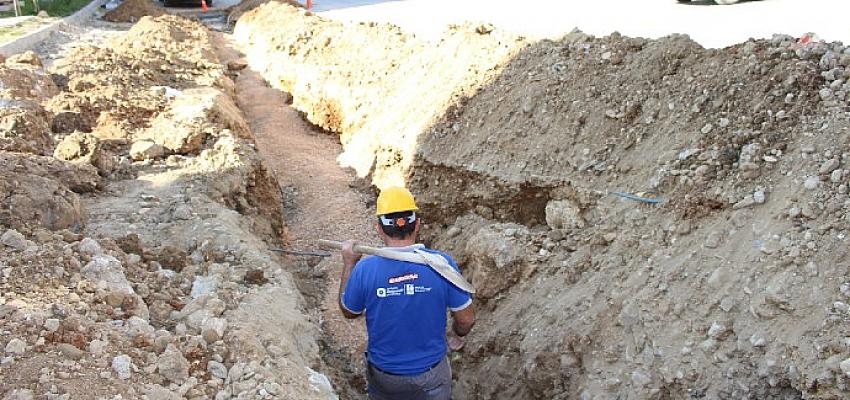 Manavgat’ta yağmur suyu çalışması