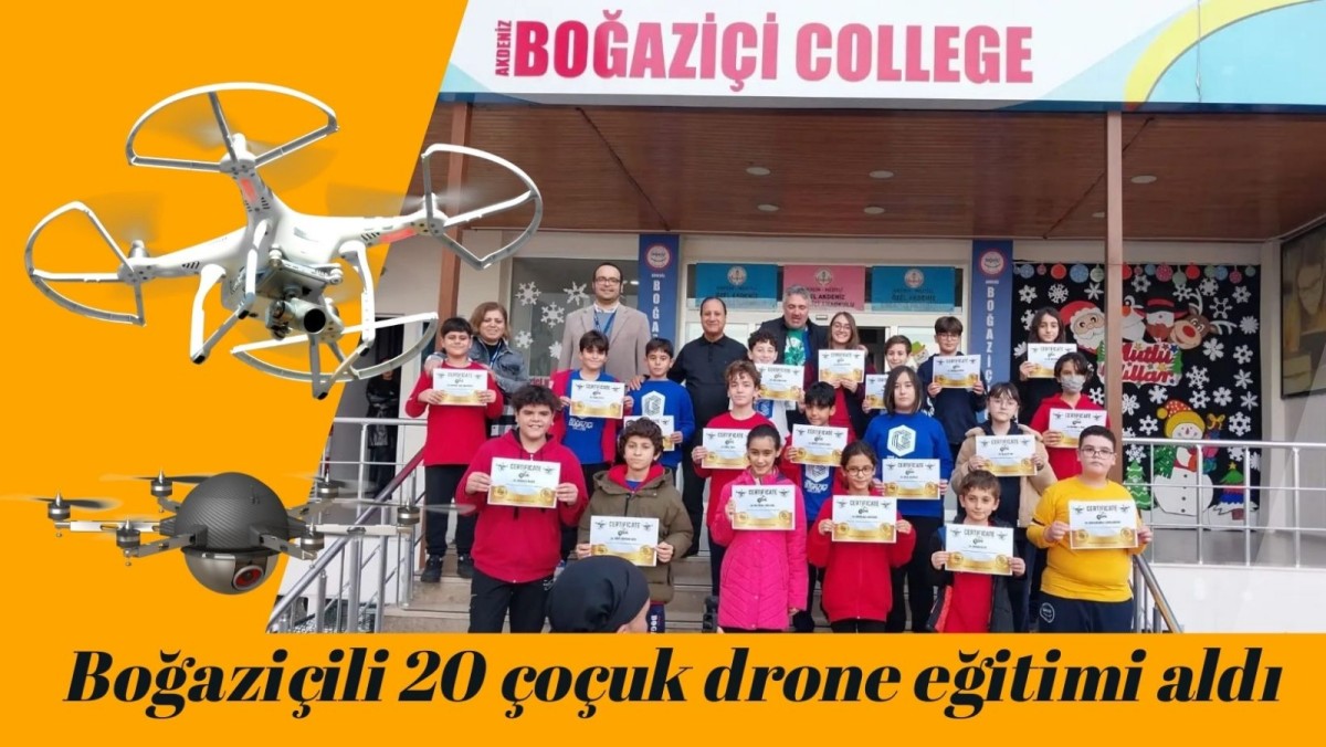 Boğaziçili 20 çocuk drone eğitimi aldı