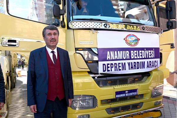 Anamur Belediyesi Deprem Bölgelerine Çıkarma Yaptı