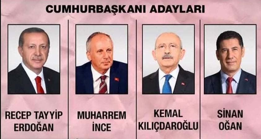 Cumhurbaşkanlığı adaylarının sıralaması belirlendi.