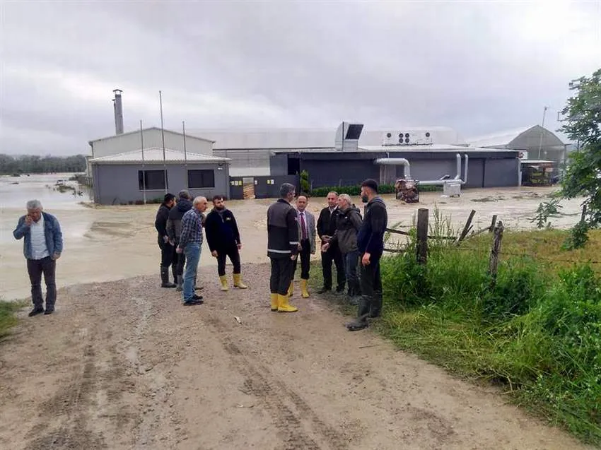 Önlem’den, selden zarar gören tarım işletmelerine ziyaret