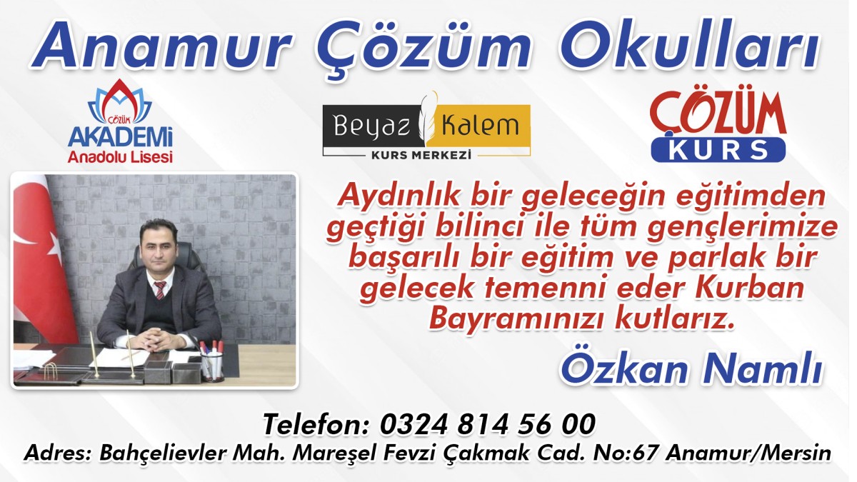 Anamur Çözüm Okulları Özkan Namlı